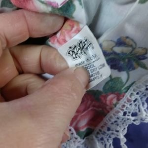 Vintage floral dress with socks